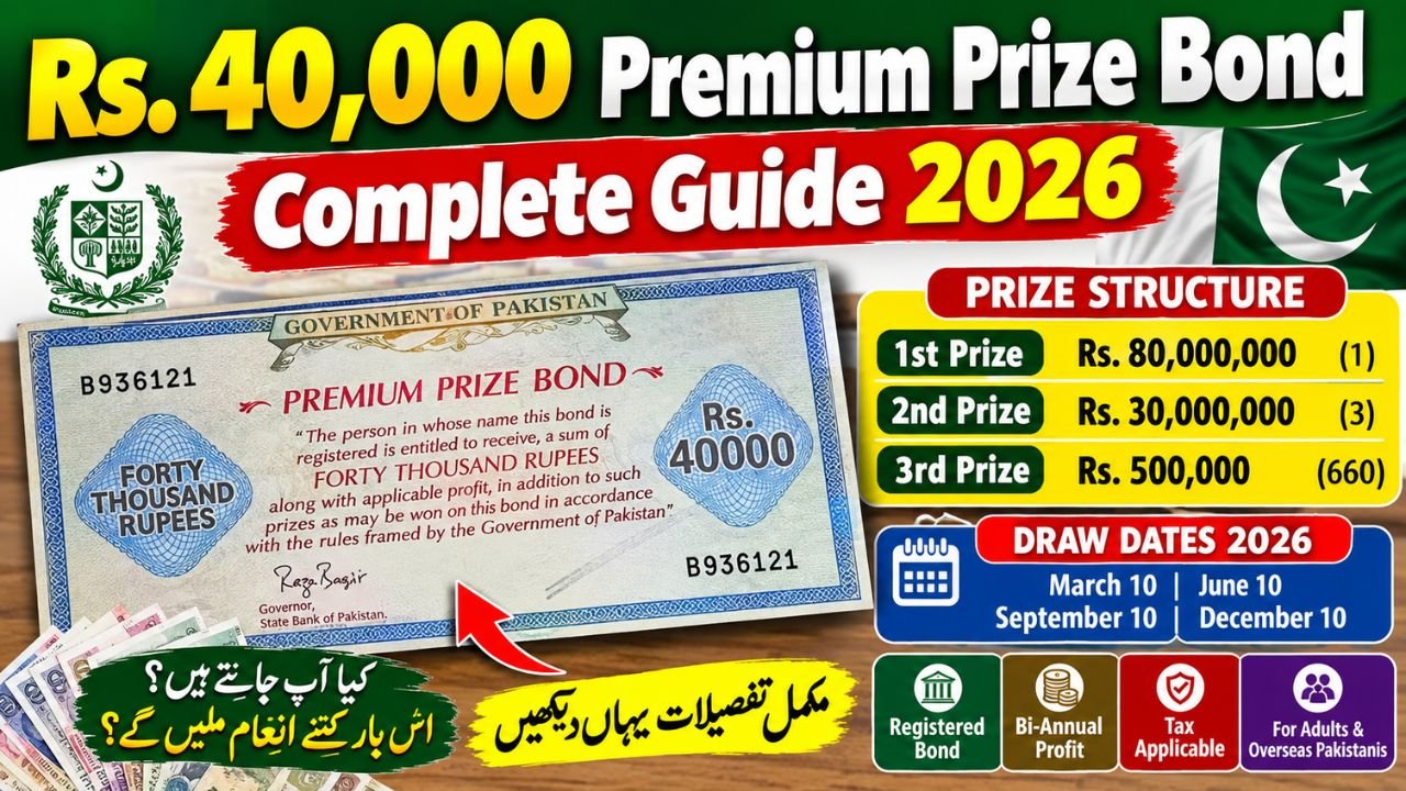 Premium Prize Bond Rs. 40,000