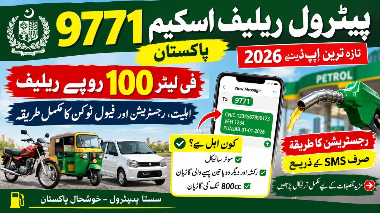 9771 Petrol Relief Scheme Pakistan