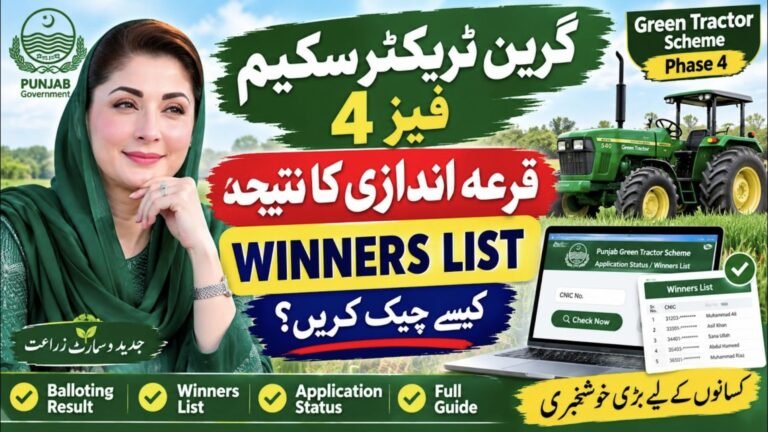 CM Punjab Green Tractor Scheme Phase 4