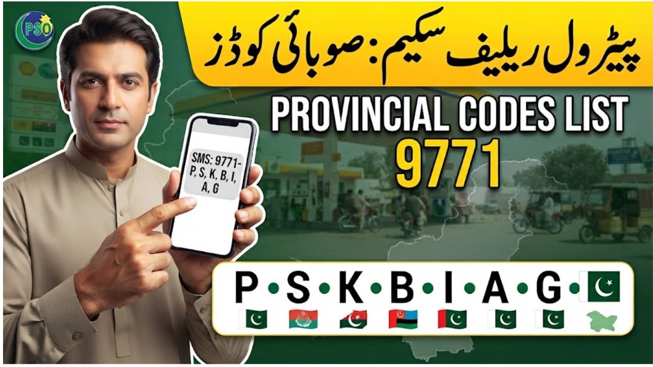 Provincial Codes for Petrol Relief Scheme
