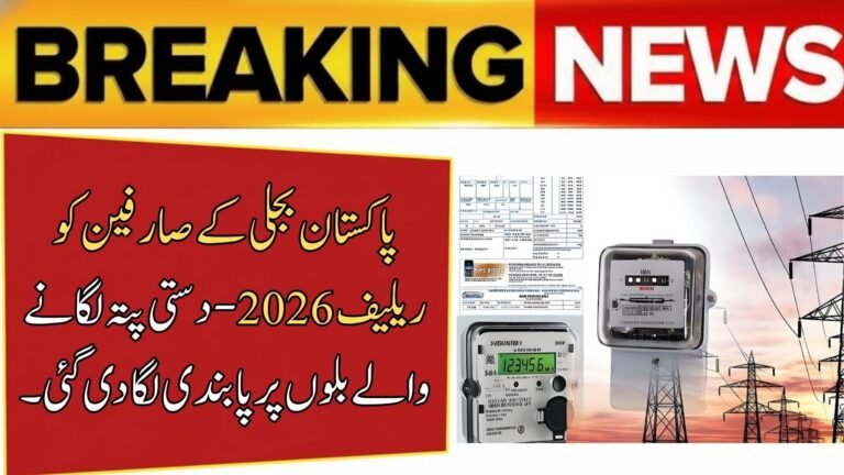 Pakistan Electricity Consumers Relief 2026