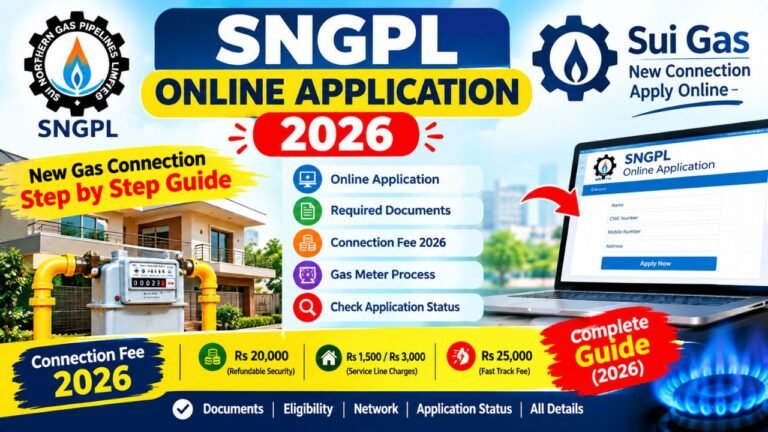 SNGPL Online Application 2026