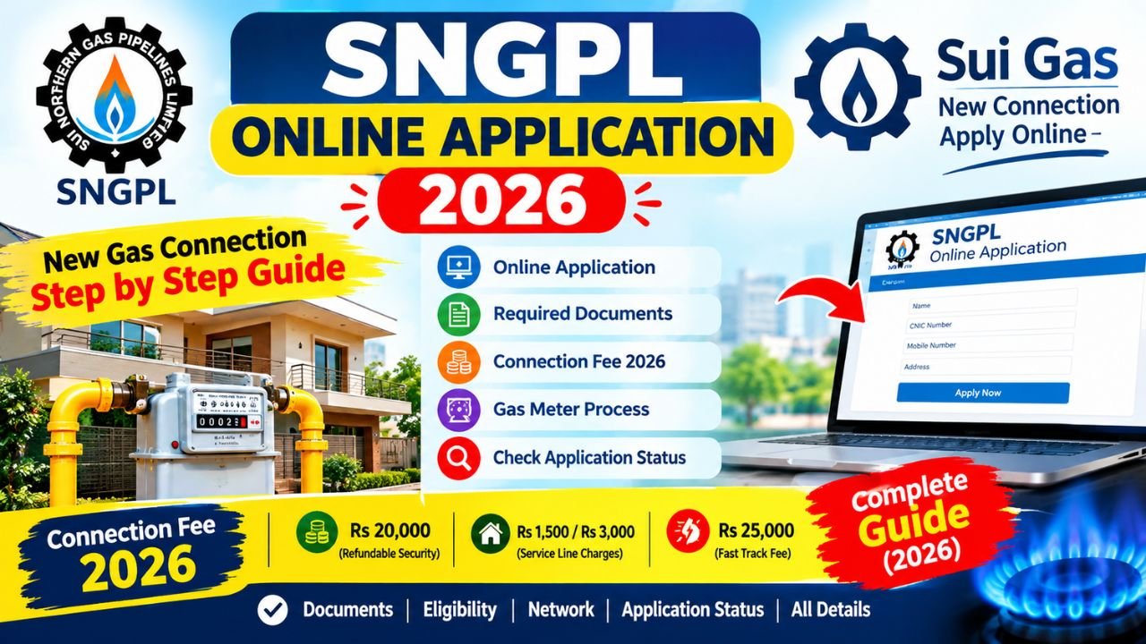 SNGPL Online Application 2026