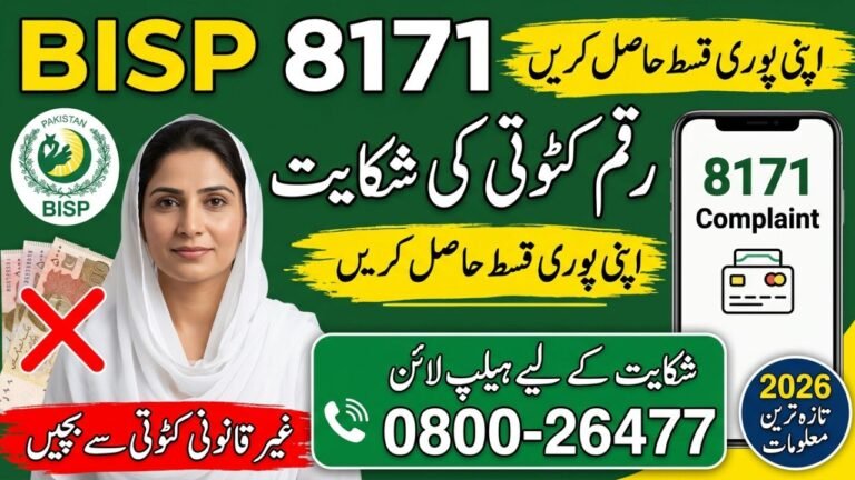 BISP 8171 Helpline Complaint