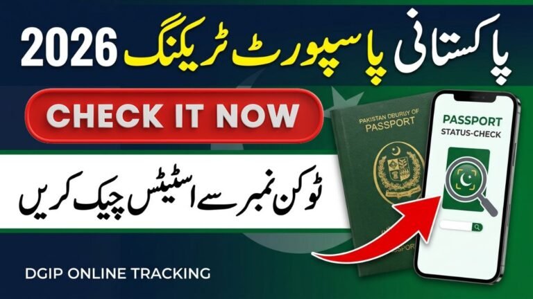 Passport Tracking Pakistan by Token Number