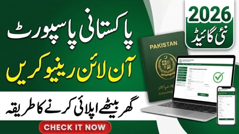 Online Passport Renewal in Pakistan