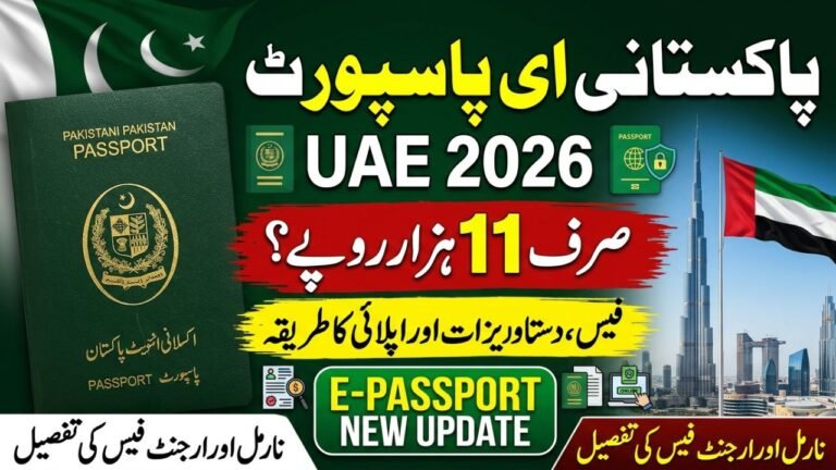 Pakistani E-Passport in UAE 2026