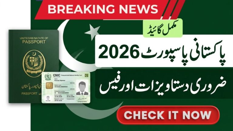 Documents Required for Passport in Pakistan