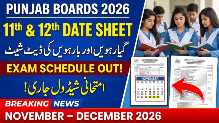 Punjab Boards Announce Class 11