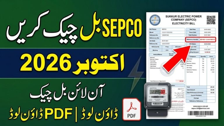 SEPCO Bill Check Online