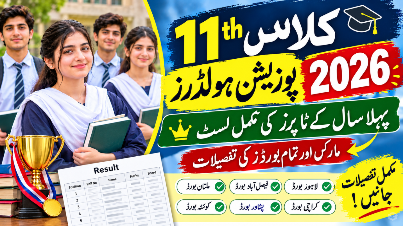 11th Class Position Holders 2026