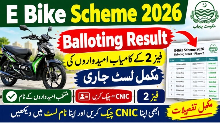 E Bike Scheme 2026